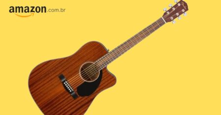 Descubra o Som do violão CD-60SCE Dreadnought Mahogany