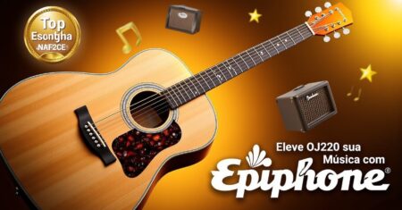 Descubra o Violão Epiphone AJ-220 SCE!
