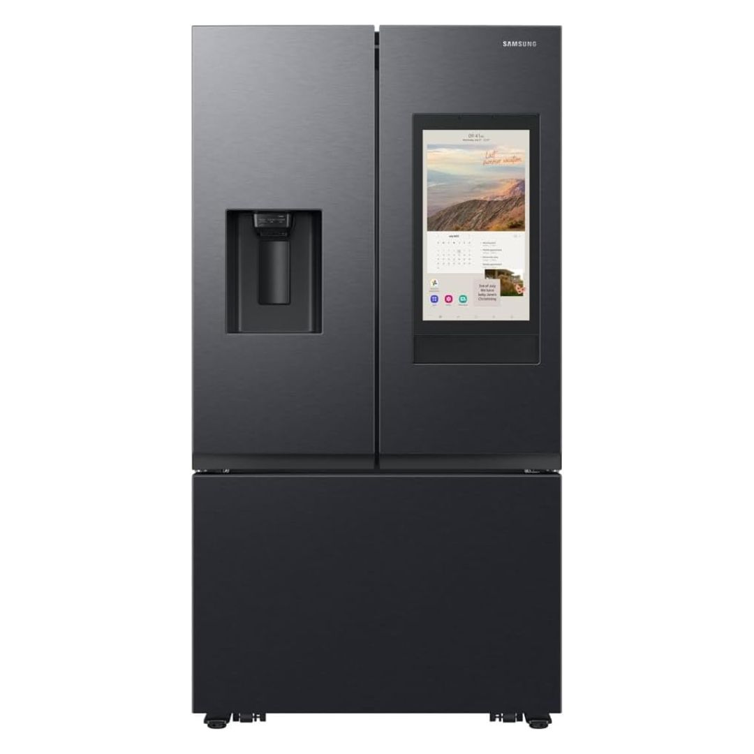 Geladeira Samsung Family Hub French Door RF27 com Soundbar com Dispenser de Água e Gelo